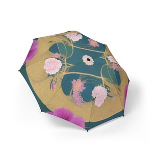 Chic Japanese Ukiyo-e-inspired Vibrant Floral Umbrellas, Rain Gear, Spring Style, Travel Accessories