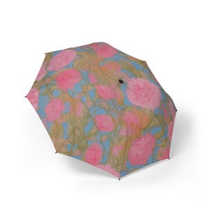 Chic Japanese Ukiyo-e-inspired Vibrant Floral Umbrellas, Rain Gear, Spring Style, Travel Accessories