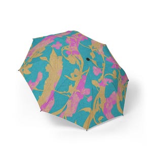 Chic Japanese Ukiyo-e style umbrella, stylish folding umbrella perfect for travel, gifts, outdoor events and fashion accessories