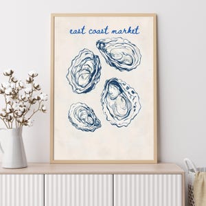 3 OYSTER PRINTABLE WALL Art, Oyster Art, Oyster Shell Art, minimalist Coastal Wall Art, Oysters Print, Home Decor, Oyster Wall Art Print