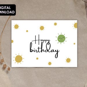 Cartão de Feliz Aniversário para Imprimir