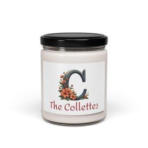 Personalized Scented Candle, Reusable 9 oz Glass Jar, Home Fragrance, Eco-Friendly Gift, Aromatherapy Candle, Customized Soy Wax Candle