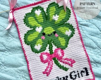 Crochet Tapestry Pattern Crochet Pattern Banana milk Tapestry Cute Crochet Instant Download Crochet wall hanging Beginner tapestry crochet