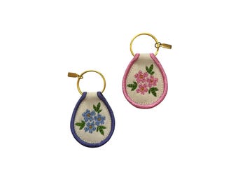 Porte-clés écusson fleurs des champs