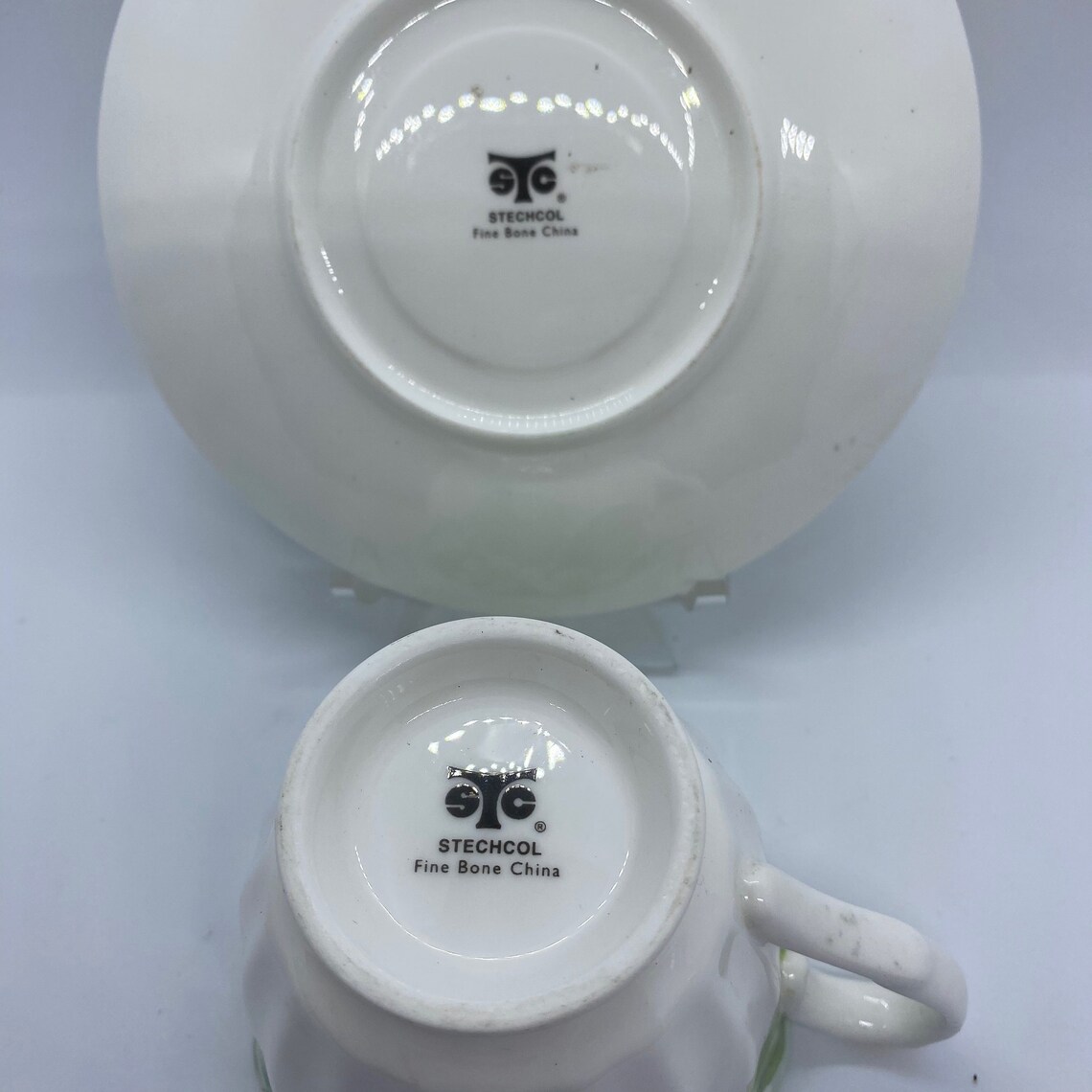 Stechcol Fine Bone China Dogwood Tea Cup and Saucer Set Etsy