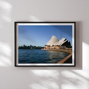 Vintage Sydney Opera House Print – Film Photography Wall Art, Travel Photo, Australia Architecture Decor, Urban Minimalist Print