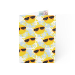 Sunny Vibes-wenskaarten - vrolijke notitiekaarten voor zomerfeesten, verjaardagen, bedankbriefjes en meer