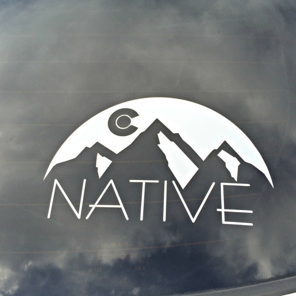 Colorado Native Colorado Sunset Mountain decal