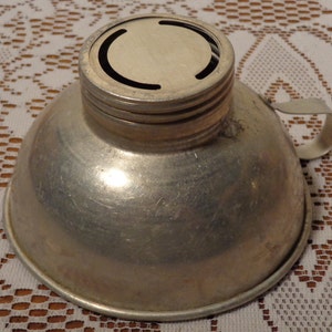 Vintage Aluminum Canning Funnel  -  Kitchen Aluminum Funnel  -  14-1085