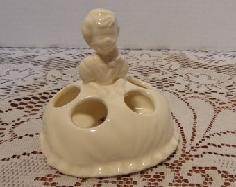 Vintage Ceramic Lipstick Holder - Girl Lipstick Holder - 24-023