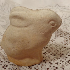 Vintage Concrete Rabbits - Cement Garden Rabbit Statues - Sold ...