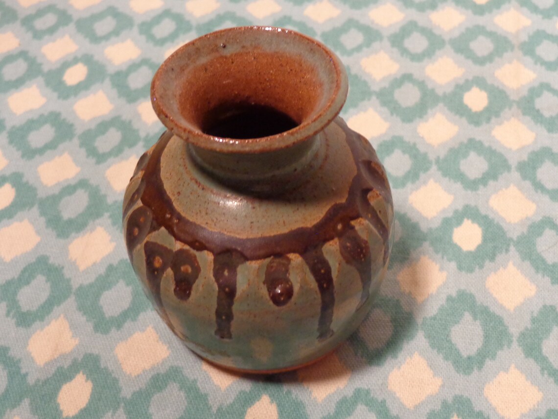 Vintage Jekyll Pottery Drip Vase Jekyll Pottery Guild Etsy