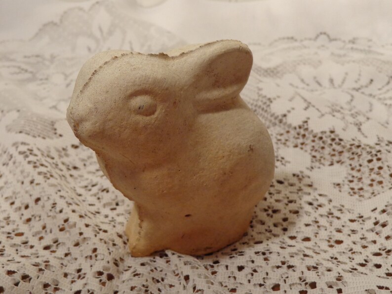 Vintage Concrete Rabbits Cement Garden Rabbit Statues Sold | Etsy