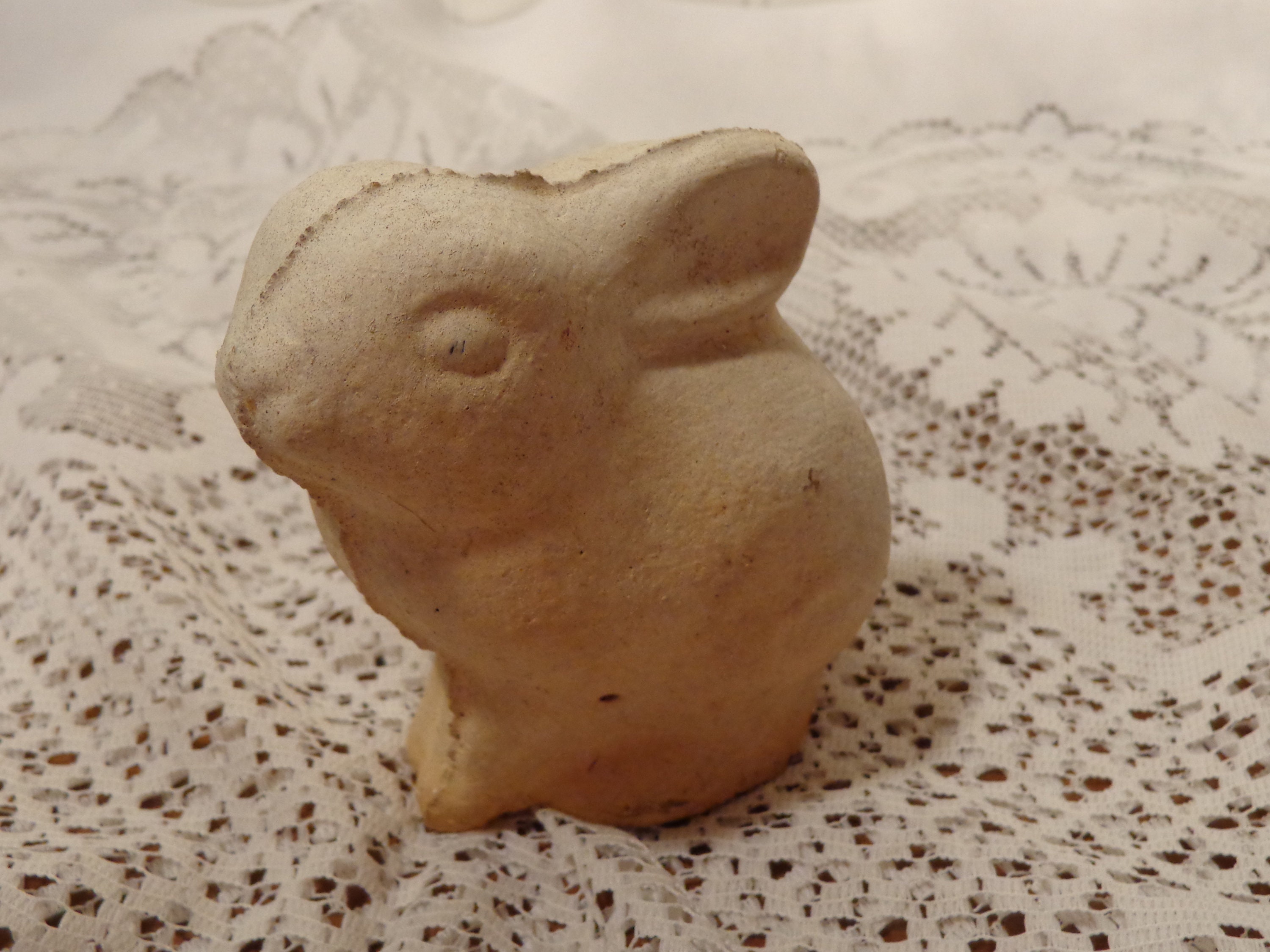 Vintage Concrete Rabbits Cement Garden Rabbit Statues Sold | Etsy