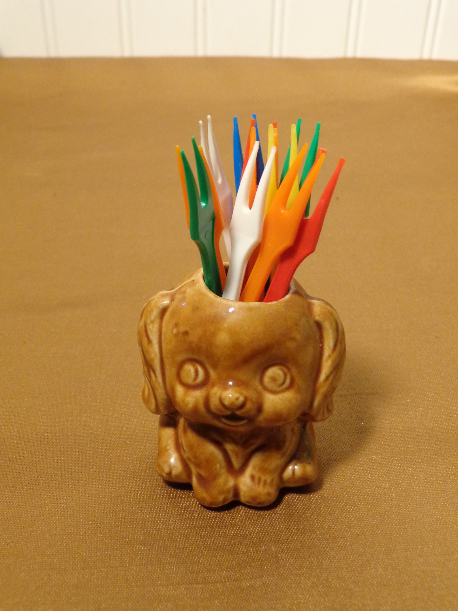Vintage Puppy Toothpick Holder Ceramic Dog Tooth Pick or Etsy