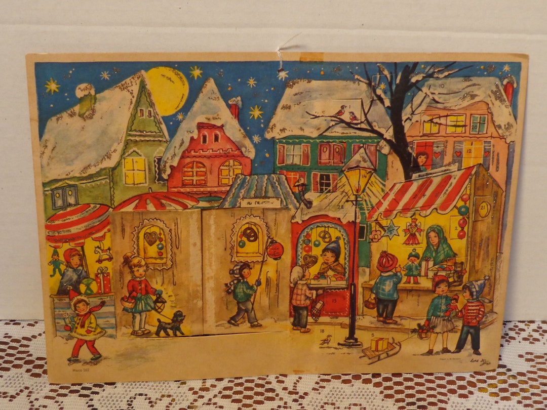 Advent Calendar Made in West Germany by Haco 1950 Haco Etsy