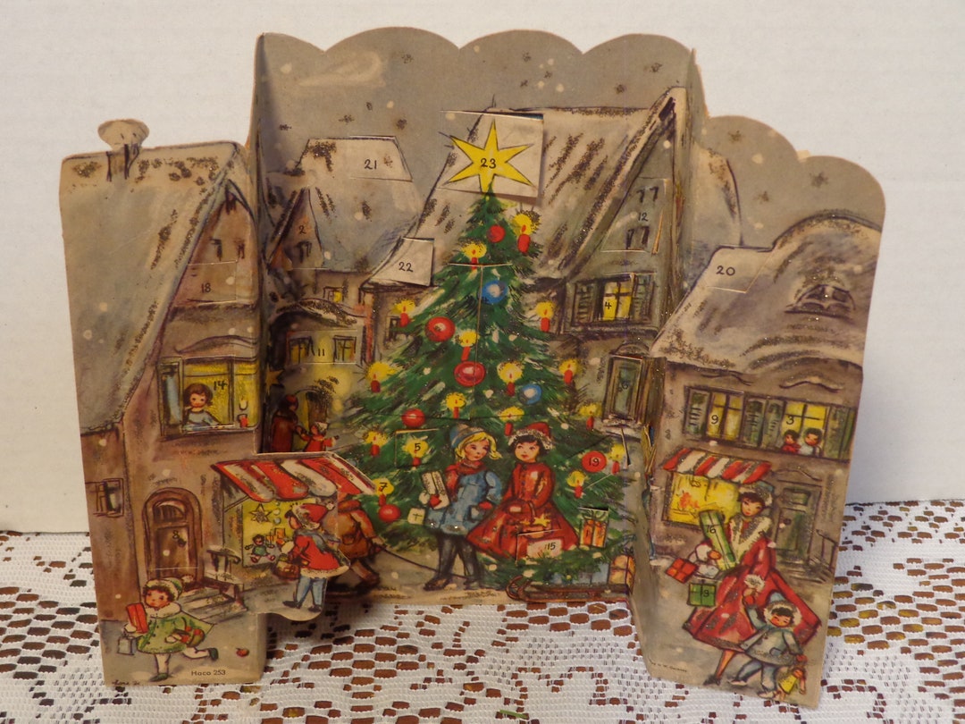 Advent Calendar Made in West Germany by Haco 1950 Haco Etsy