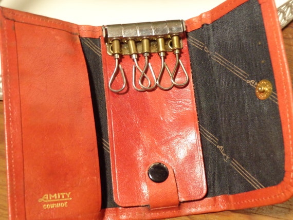 Amity Red Key Holder - Cowhide Key Case - 21-929 - image 1