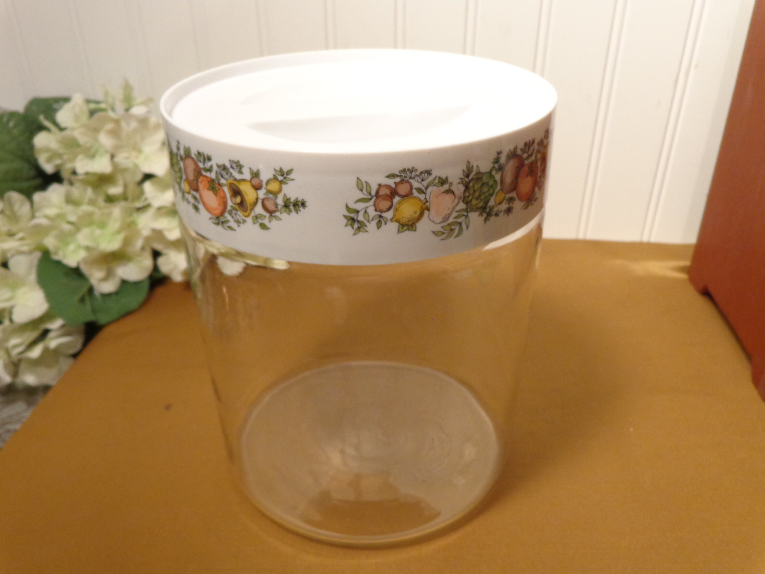 Vintage Pyrex Glass Storage Container Large Spice Of Life Etsy