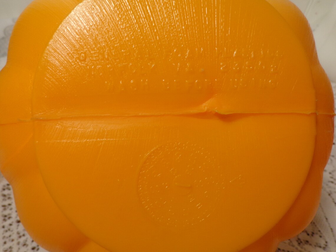 General Foam Plastics Pumpkin Face Halloween Blow Mold Candy Etsy