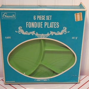 Platos para fondue - Platos para fondue divididos Grants en caja original - 25-193