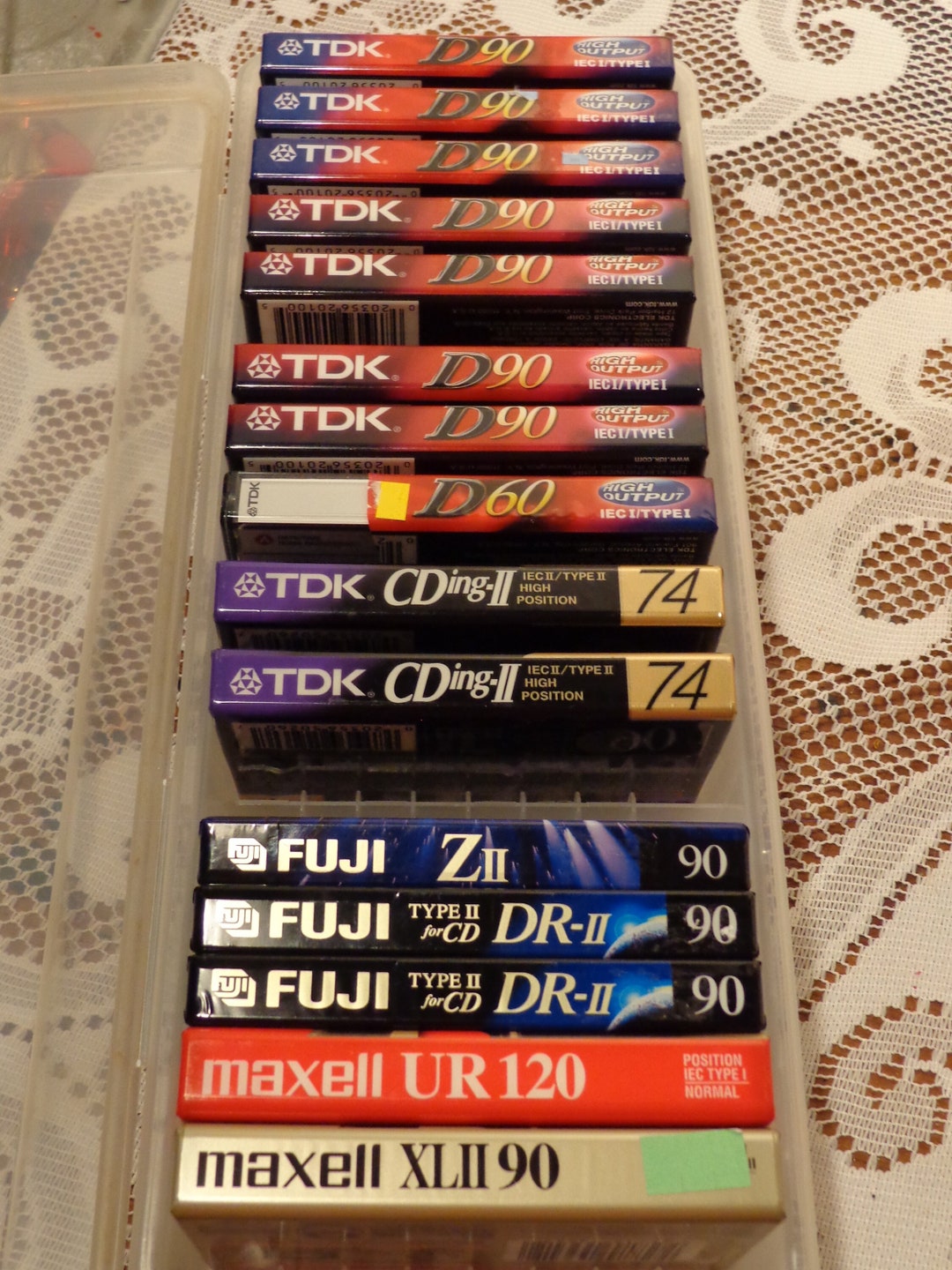 Blank Audio Cassettes Only TDK D90 Cassettes Left large Selection of