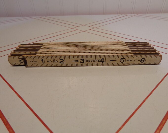 Revere Folding Ruler - Hinged Wood Ruler - Crafting Ruler - 21-320 - Etsy