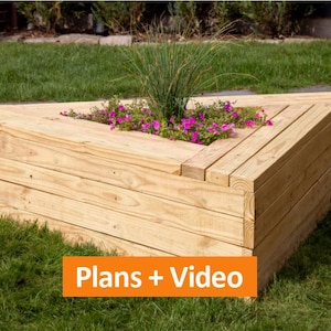 DIY Triangle Planter Bench - PDF Pläne für Garten & Terrasse