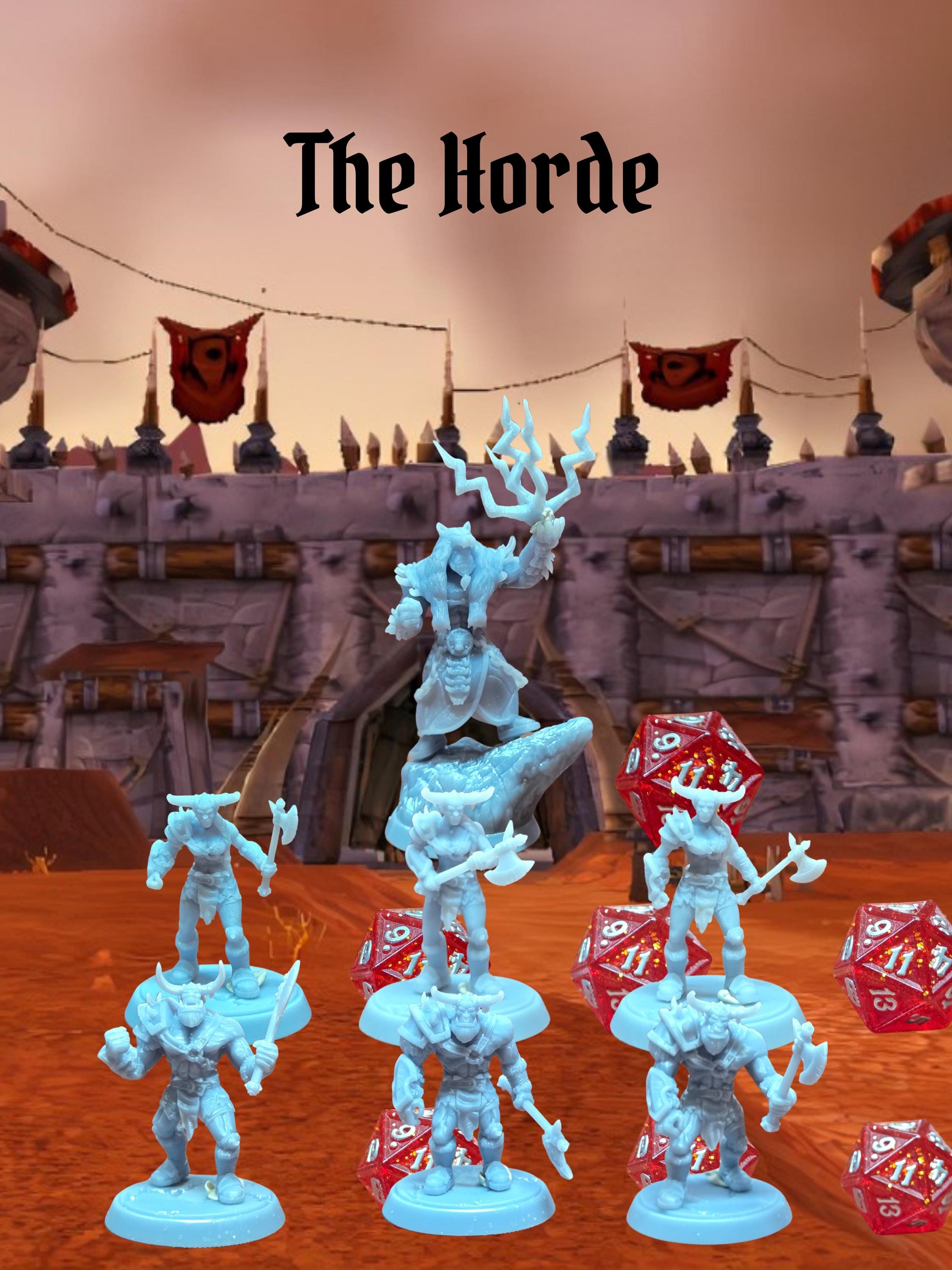 Orc Soldiers – 32mm Resin Miniatures for Horde Tabletop Armies