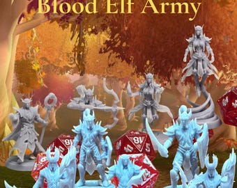 Blood Elf Army Set – 32mm Resin Soldiers, Mages & Priests