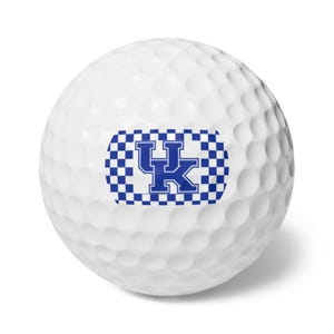 Custom Golf Balls Set - Perfect Gift for Golf Lovers, Sports Events, Birthday Gift, Golf Accessories, Checkered Design