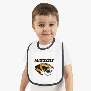 Mizzou Baby Bib, Cute Infant Bib, Baby Shower Gift, Toddler Bib, Baby Accessories