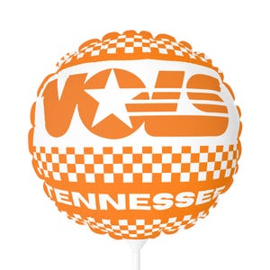 Tennessee Checkered Balloons, Round and Heart-shaped Party Decor, Event Celebrations, Birthdays, Graduations, Weddings, Holidays