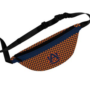 Auburn Universität Karierte Bauchtasche, Sporttasche, Festival-Accessoire, Reise-Hüfttasche, Spieltag-Ausrüstung, Outdoor-Essoires