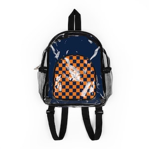 Auburn Clear Stadium Backpack - Transparent Sports Bag, Game Day Essentials, Festival Gear, Outdoor Adventures, Student Backpack