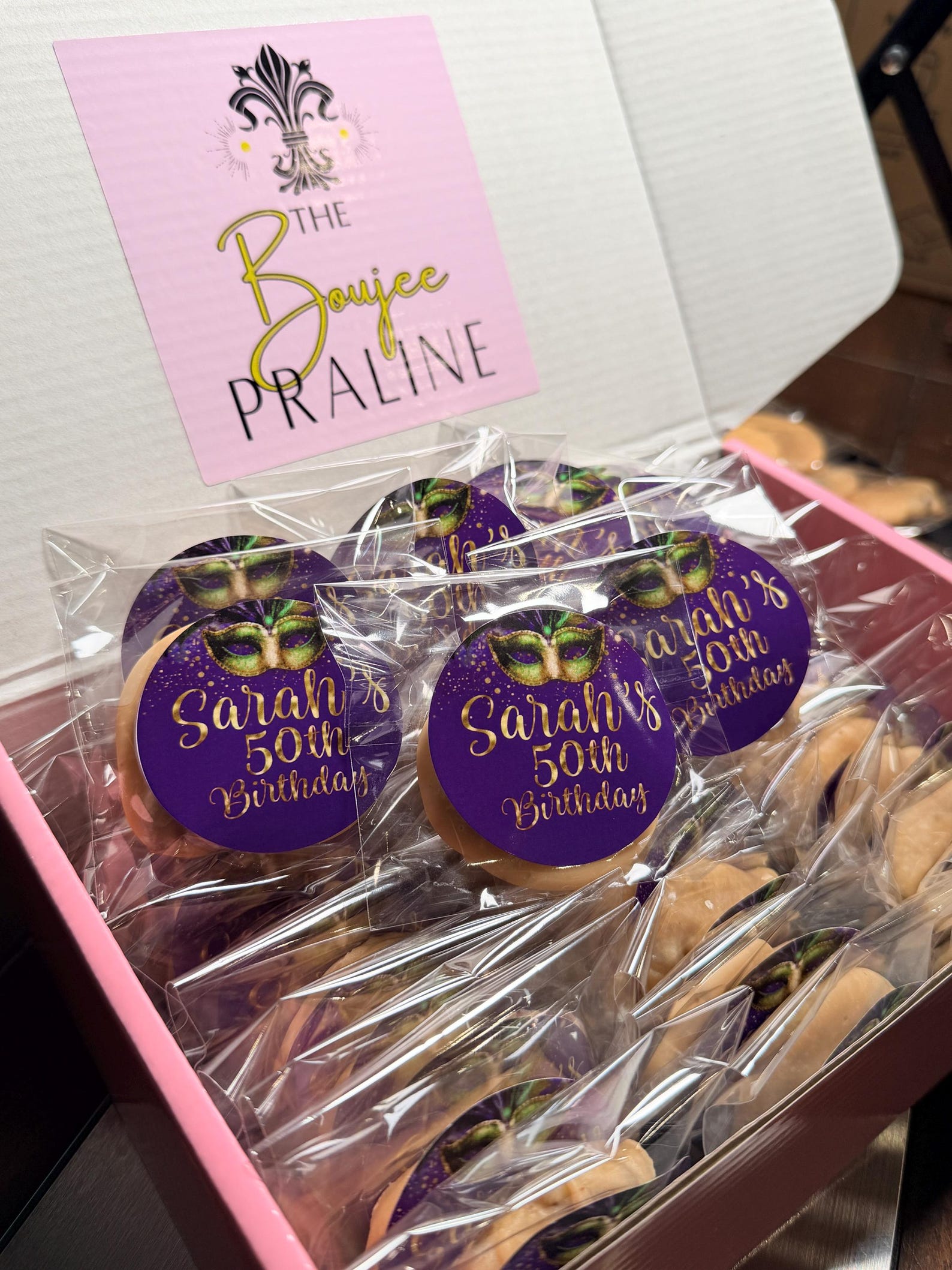 New Orleans Pralines  Custom Mini Pecan Candy Favors  Wedding Bridal Shower  Event Favors