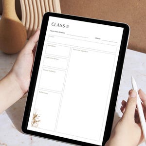 Pilates Class Planner Template | Printable A4 and A3 & Digital Planner for Goodnotes and Notability