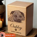 Personalized Cremation Box, Wooden Custom Pet Urn for Dog, Dog Memorial Gift, Ashes Keepsake product logo