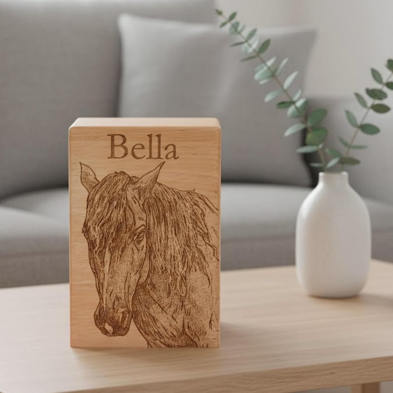 Personalized Cremation Box, Wooden Custom Pet Urn for Dog, Dog Memorial Gift, Ashes Keepsake image 4