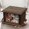 Custom Wooden Pet Urn, Dog Urn for Ashes, Personalized Memorial Gift product logo