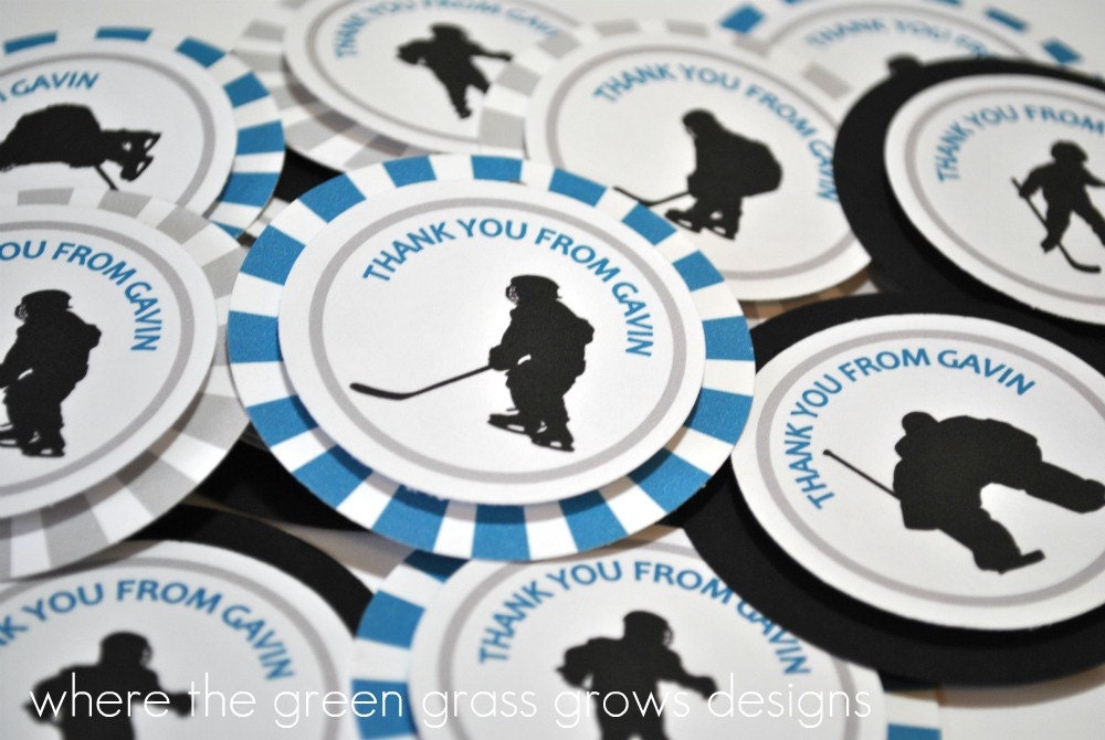Hockey Goody Bag Tags Etsy