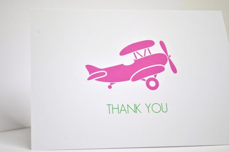 Airplane Thank you Cards