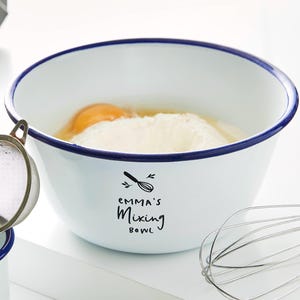 Personalised Mixing Bowl, Engraved Mixing Bowl, Mixing Bowl Gift, Personalized Mixing Bowl, Personalised Baking Gift, Bespoke Mixing Bowl