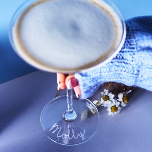 Personalised Martini Cocktail Glass