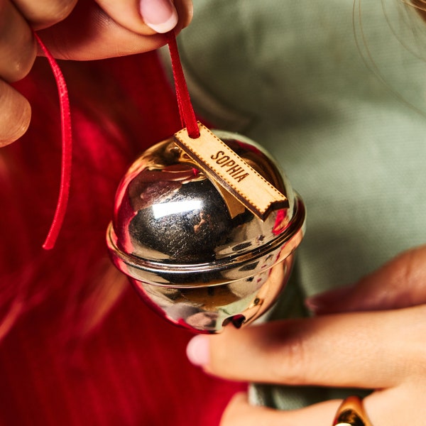 Personalised Believe Bell Christmas Decoration