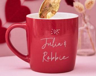 Personalised Stoneware Engagement Mug Gift