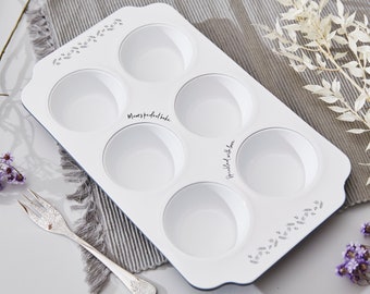 Floral Personalised Muffin Tin