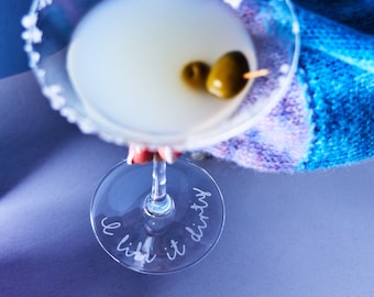 Personalised Message Martini Glass