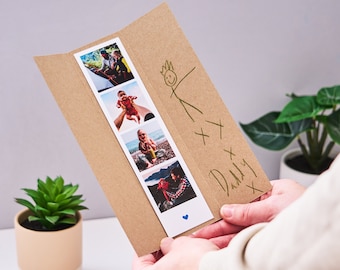 Personalised Photo Strip Father's Day Card