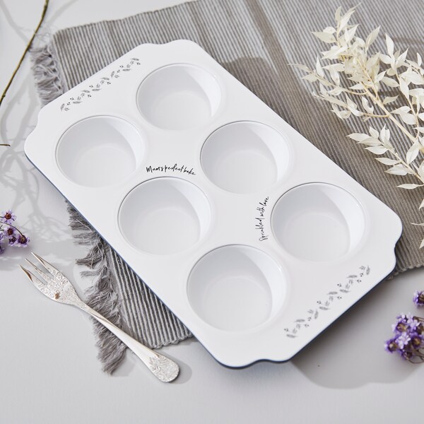 Floral Personalised Muffin Tin